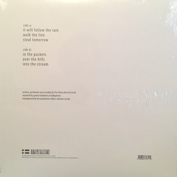 The Tallest Man On Earth - The Tallest Man On Earth 12" EP | Gravitation (gra025) - 2