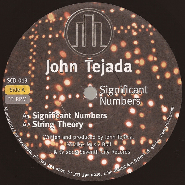 John Tejada - Significant Numbers | 7th City (SCD 013)