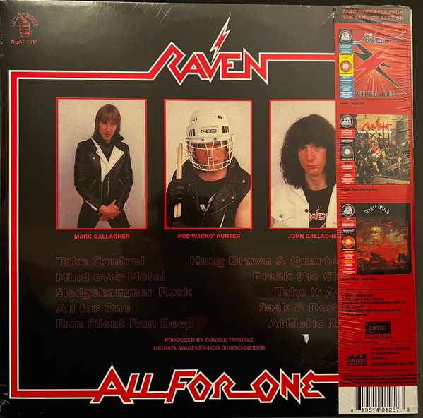 Raven - All For One - Vinilo Negro Y Rojo Sangre | Culture Factory USA, Inc. (CFU01257) - 2 Raven - All For One - Vinilo Negro Y Rojo Sangre | Culture Factory USA, Inc. (CFU01257) - 2