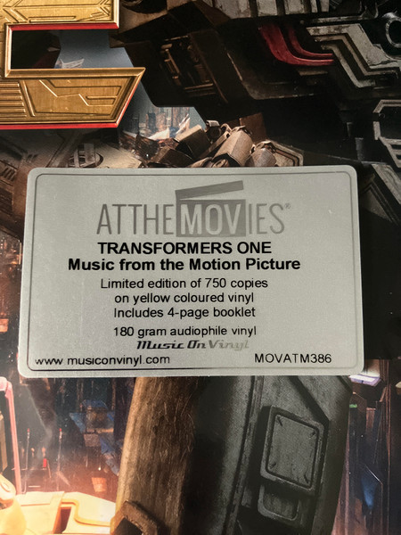 Brian Tyler - Transformers One (Music From The Motion Picture) | Music On Vinyl (MOVATM386) - 2