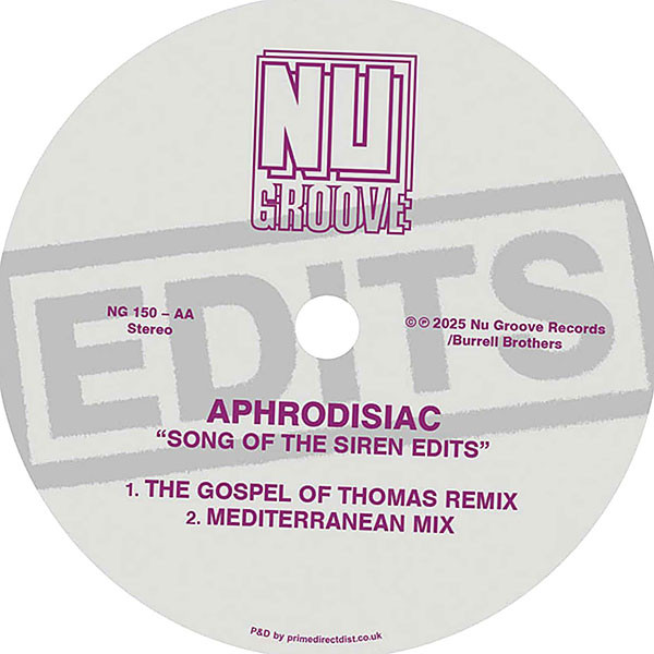 Aphrodisiac - Song Of The Siren Edits | Nu Groove Records (NG 150) - 2 Aphrodisiac - Song Of The Siren Edits | Nu Groove Records (NG 150) - 2
