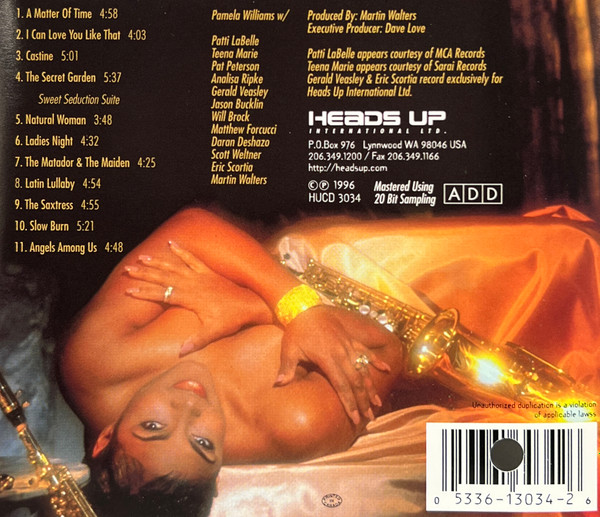 Pamela Williams - Saxtress | Heads Up International (HUCD 3034) - 2