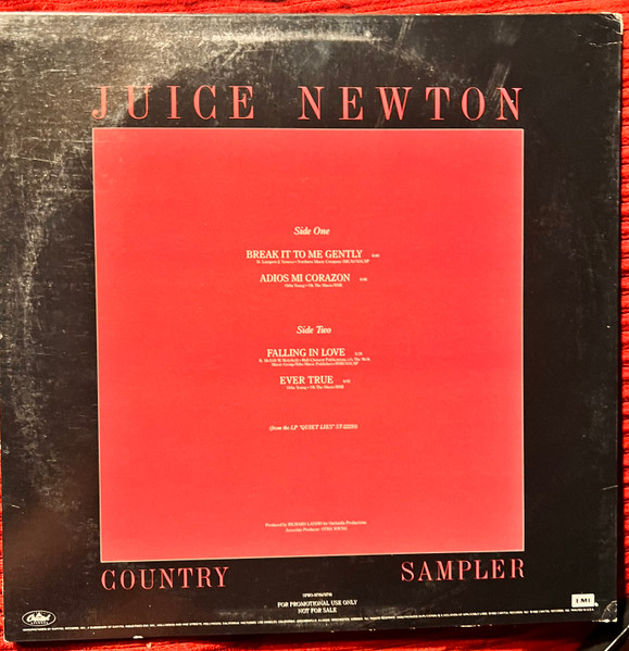 Juice Newton - Country Sampler | Capitol Records (SPRO-9790/9791) - 3 Juice Newton - Country Sampler | Capitol Records (SPRO-9790/9791) - 3