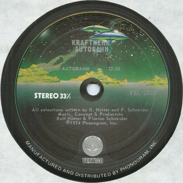 Kraftwerk - Autobahn | Vertigo (VEL-2003) - 3