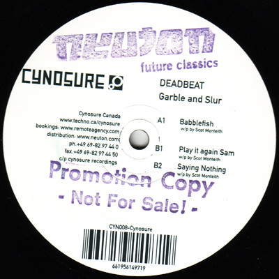 Deadbeat - Garble And Slur | Cynosure (CYN008) - 2