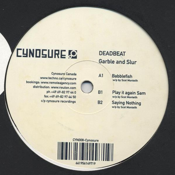 Deadbeat - Garble And Slur | Cynosure (CYN008) - main