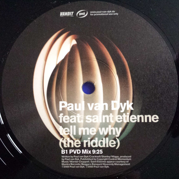 Paul van Dyk Feat. Saint Etienne - Tell Me Why (The Riddle) | Vandit Records (none) - 2