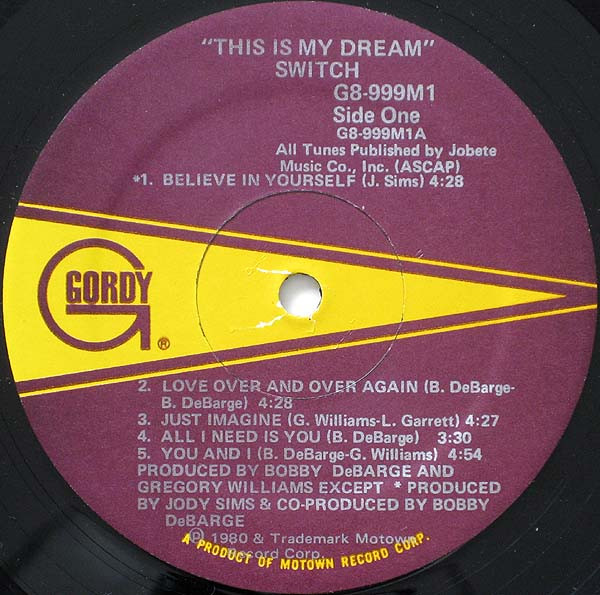 Switch - This Is My Dream | Gordy (G8-999M1) - 2