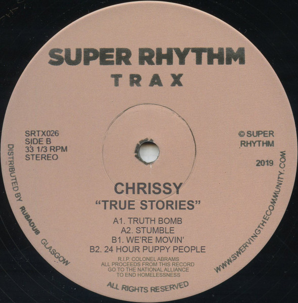 Chrissy - True Stories | Super Rhythm Trax (SRTX026) - main Chrissy - True Stories | Super Rhythm Trax (SRTX026) - main