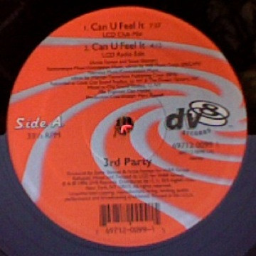 3rd Party - Can U Feel It | DV8 Records (69712 0099 1)