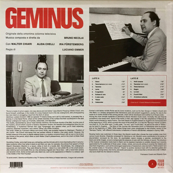 Bruno Nicolai - Geminus | Four Flies Records (FLIES 44) - 2 Bruno Nicolai - Geminus | Four Flies Records (FLIES 44) - 2