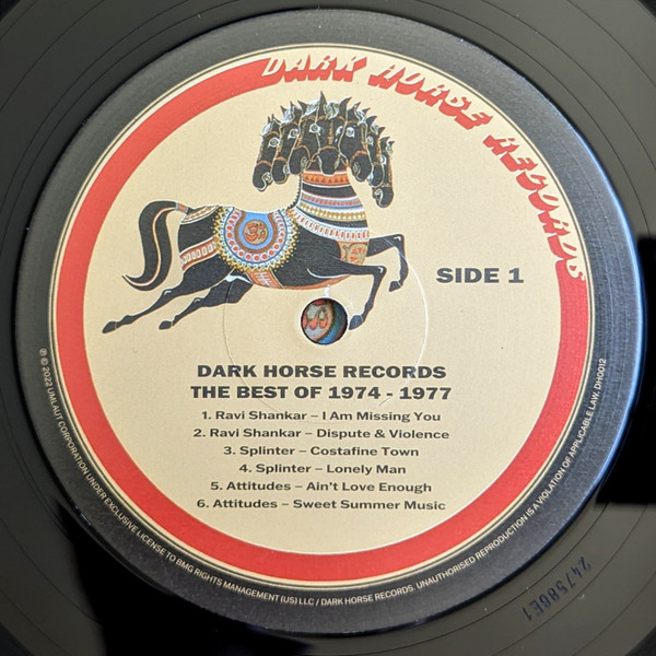 Various - Dark Horse Records (The Best Of 1974-1977) | Dark Horse Records (DH0012) - 3 Various - Dark Horse Records (The Best Of 1974-1977) | Dark Horse Records (DH0012) - 3