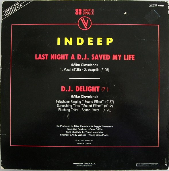 Indeep - Last Night A D.J. Saved My Life (Original Version) | Sound Of New York (310967) - 2 Indeep - Last Night A D.J. Saved My Life (Original Version) | Sound Of New York (310967) - 2