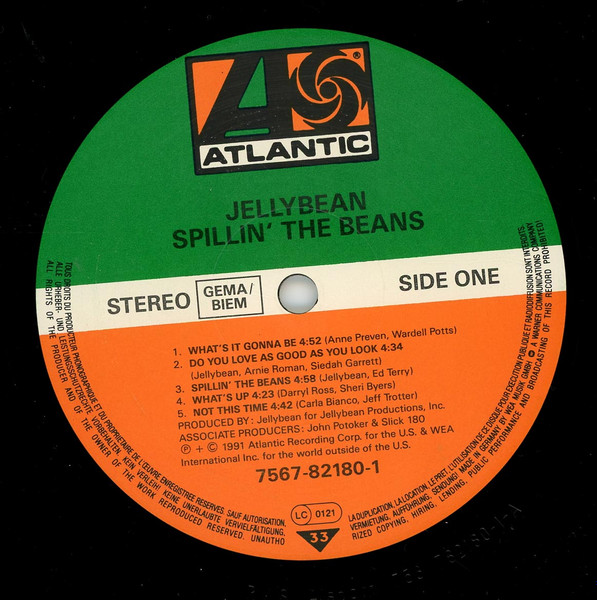 John "Jellybean" Benitez - Spillin' The Beans | Atlantic (7567-82180-1) - 4
