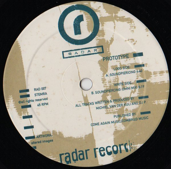 Prototype - Soundpiercing | Radar Records (RAD 007) - 3