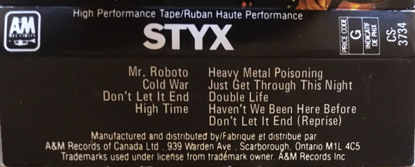 Styx - Kilroy Was Here | A&M Records (CS-3734) - 2 Styx - Kilroy Was Here | A&M Records (CS-3734) - 2
