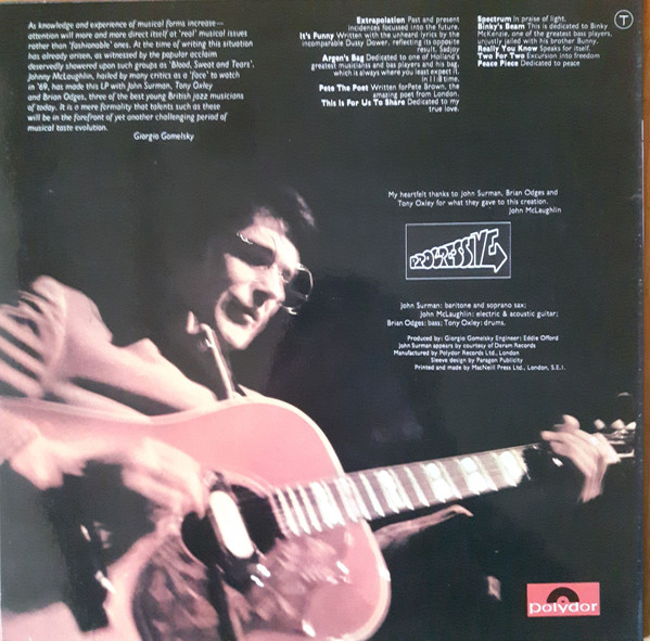 John McLaughlin - Extrapolation | Polydor (2310 018) - 2 John McLaughlin - Extrapolation | Polydor (2310 018) - 2