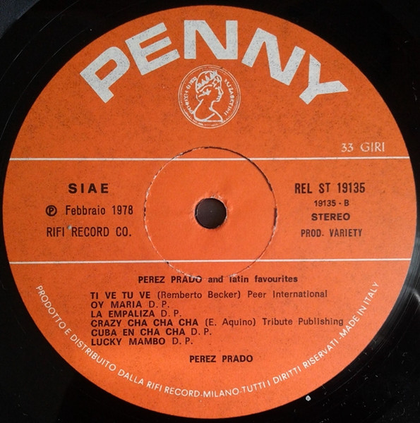 Perez Prado - Perez Prado And Latin Favourites | Penny (REL ST 19135) - 4
