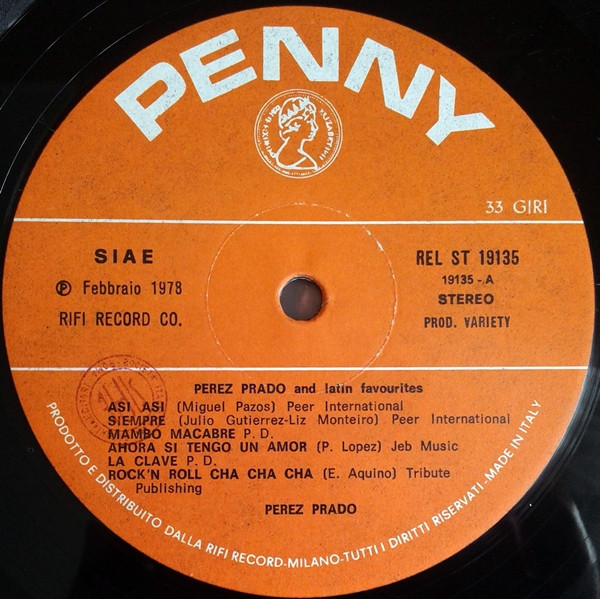 Perez Prado - Perez Prado And Latin Favourites | Penny (REL ST 19135) - 3