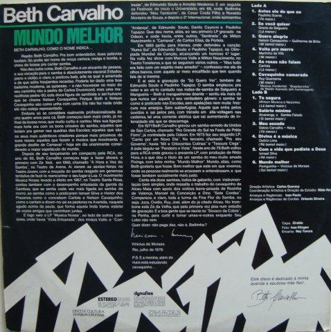 Beth Carvalho - Mundo Melhor | RCA Victor (103.0177) - 2 Beth Carvalho - Mundo Melhor | RCA Victor (103.0177) - 2