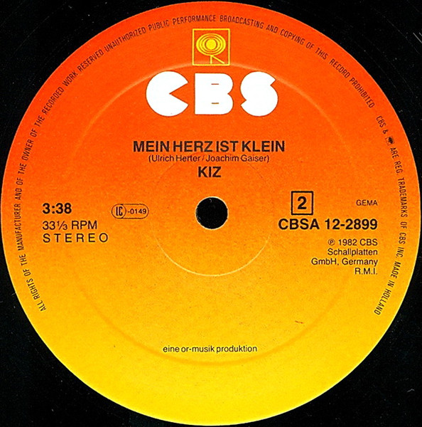 Kiz - Die Sennerin Vom Königsee (Lange Version) | CBS (CBSA 12-2899) - 4