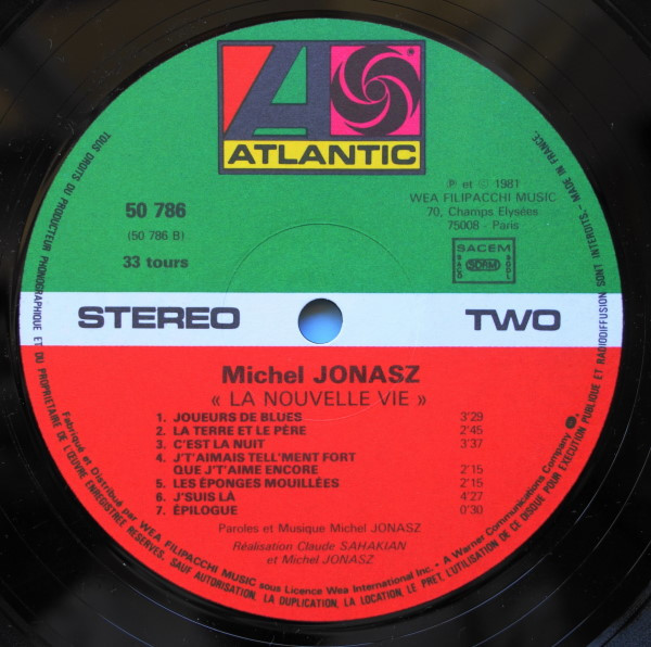 Michel Jonasz - La Nouvelle Vie | Atlantic (50 786) - 2