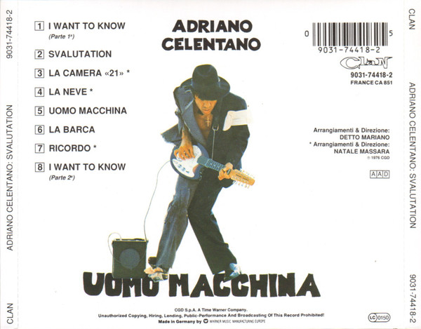 Adriano Celentano - Svalutation | Clan Celentano (9031-74418-2) - 4