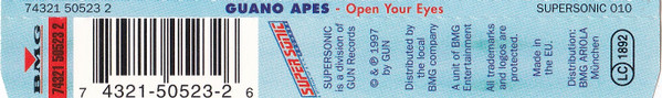 Guano Apes - Open Your Eyes | Supersonic Records (SUPERSONIC 010) - 2 Guano Apes - Open Your Eyes | Supersonic Records (SUPERSONIC 010) - 2