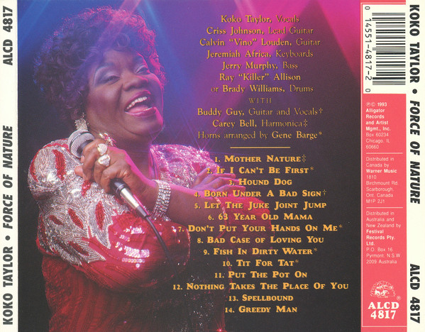 Koko Taylor - Force Of Nature | Alligator Records (ALCD 4817) - 2