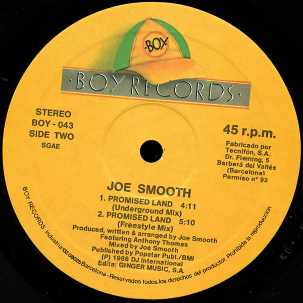 Joe Smooth - Promised Land | Boy Records (BOY 043) - 4