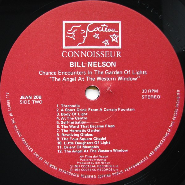 Bill Nelson - Chance Encounters In The Garden Of Lights | Cocteau Records (JEAN 20 / COQ 22) - 4