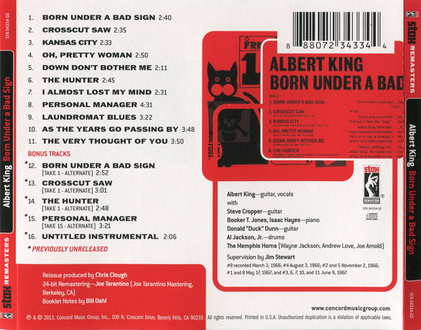 Albert King - Born Under A Bad Sign [CD] | Stax (STX-34334-02) - 3