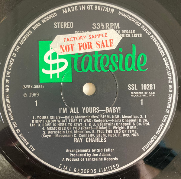 Ray Charles - I'm All Yours-Baby! | Stateside (SSL 10281) - 3 Ray Charles - I'm All Yours-Baby! | Stateside (SSL 10281) - 3