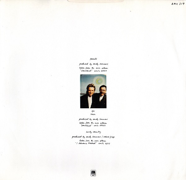 Andy Summers & Robert Fripp - Parade | A&M Records (AMX 217) - 2
