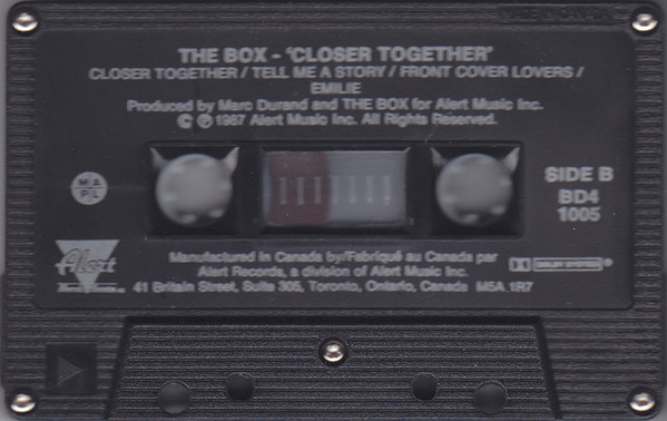 The Box - Closer Together [Cassette] | Alert Records (BD4-1005) - 4
