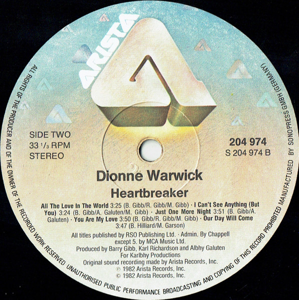 Dionne Warwick - Heartbreaker | Arista (204 974) - 4