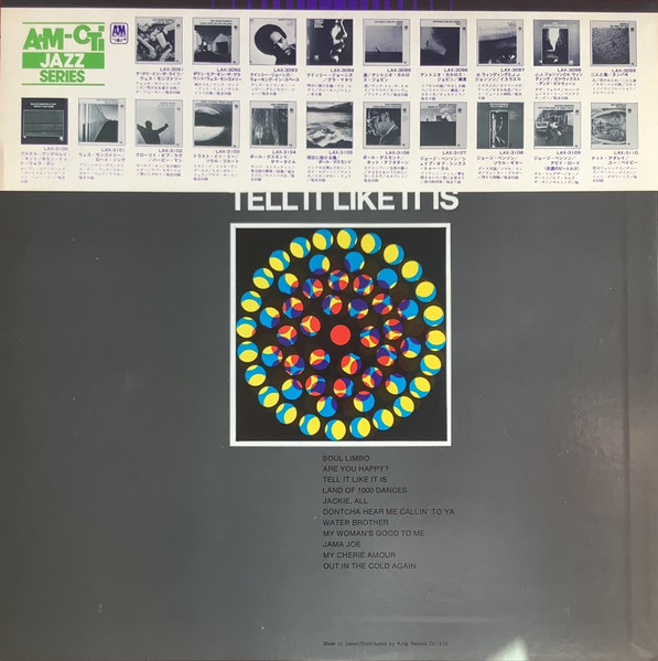 George Benson , Arranged And Conducted By Marty Sheller - Tell It Like It Is | A&M Records (LAX-3108) - 3 George Benson , Arranged And Conducted By Marty Sheller - Tell It Like It Is | A&M Records (LAX-3108) - 3