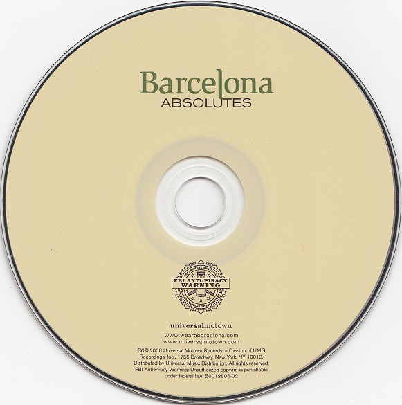 Barcelona - Absolutes | Universal Motown (B0012806-02) - 3