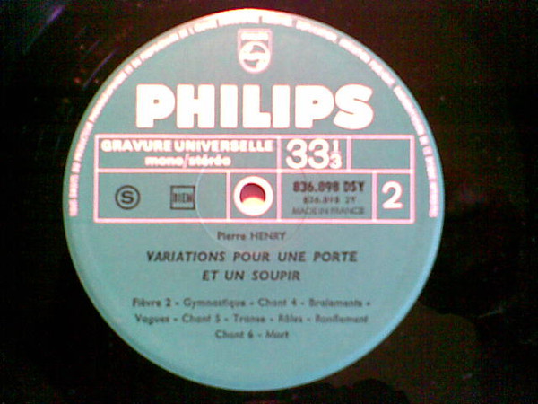 Pierre Henry - Variations Pour Une Porte Et Un Soupir | Philips (836 898 DSY) - 3 Pierre Henry - Variations Pour Une Porte Et Un Soupir | Philips (836 898 DSY) - 3