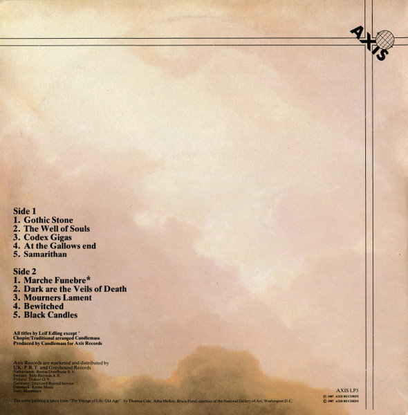 Candlemass - Nightfall | Axis Records (AXIS LP3) - 3