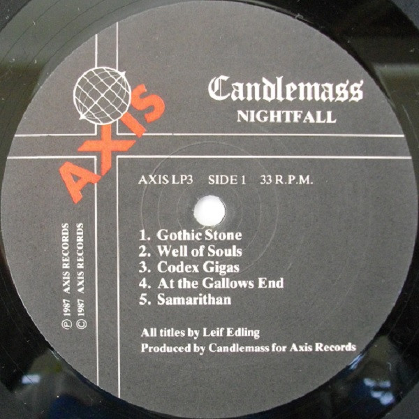 Candlemass - Nightfall | Axis Records (AXIS LP3) - 4