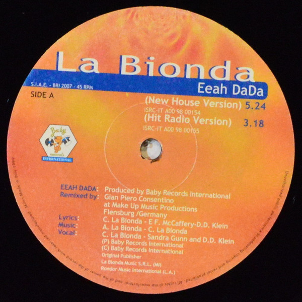 La Bionda - Eeah DaDa | Baby Records International (BRI 2007) - 3 La Bionda - Eeah DaDa | Baby Records International (BRI 2007) - 3
