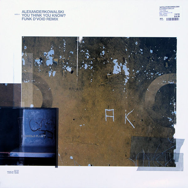 Alexander Kowalski - You Think You Know? (Funk D'Void Remix) / Emtec (De-constructed By The British Murder Boys) | Kanzleramt (KA102)