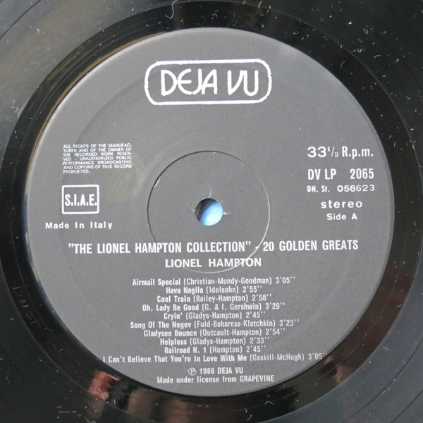 Lionel Hampton - The Lionel Hampton Collection - 20 Golden Greats | Deja Vu (DVLP 2065) - 3 Lionel Hampton - The Lionel Hampton Collection - 20 Golden Greats | Deja Vu (DVLP 2065) - 3