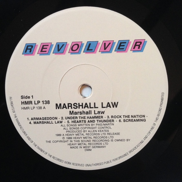 Marshall Law - Marshall Law | Heavy Metal Records (HMRLP138) - 3