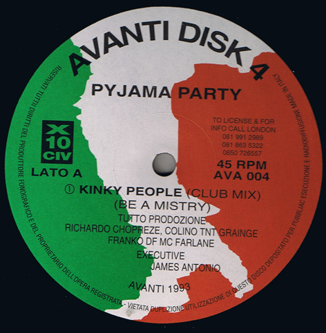 Pyjama Party - Kinky People | Avanti (AVA 004) - main