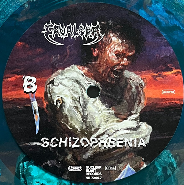 Cavalera - Schizophrenia (Limited Edition - Curacao Blue Transparent Vinyl) [Vinyl] | Nuclear Blast Records (NBR 72447) - 4
