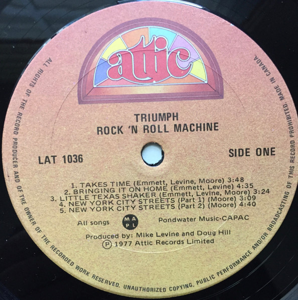Triumph - Rock & Roll Machine | Attic (LAT 1036) - 3 Triumph - Rock & Roll Machine | Attic (LAT 1036) - 3