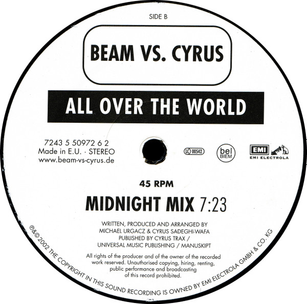 Beam Vs. Cyrus - All Over The World | EMI Electrola (7243 5 50972 6 2) - 4 Beam Vs. Cyrus - All Over The World | EMI Electrola (7243 5 50972 6 2) - 4