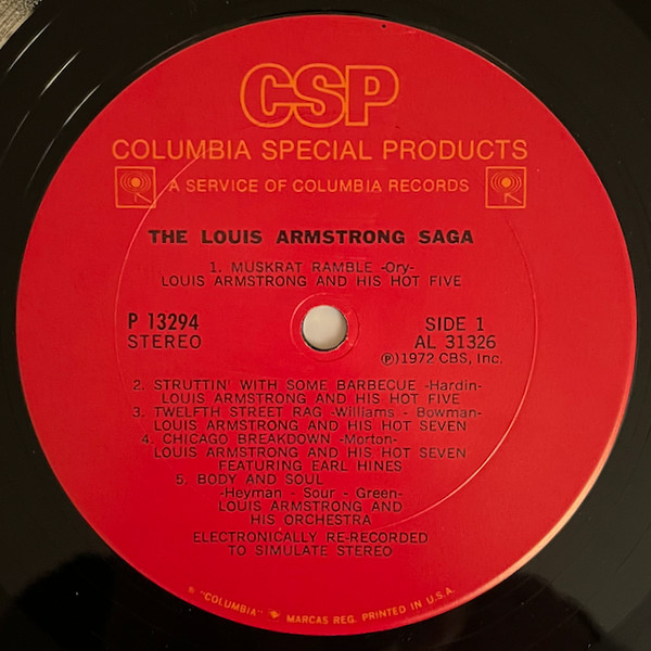 Louis Armstrong - The Louis Armstrong Saga | Columbia Special Products (P 13294) - 3 Louis Armstrong - The Louis Armstrong Saga | Columbia Special Products (P 13294) - 3